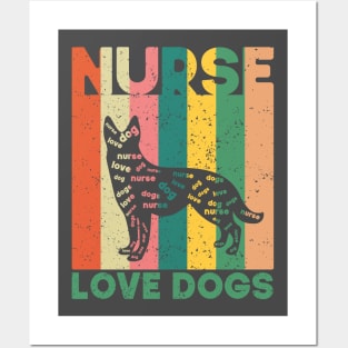 Nurse Who Loves Dogs Posters and Art